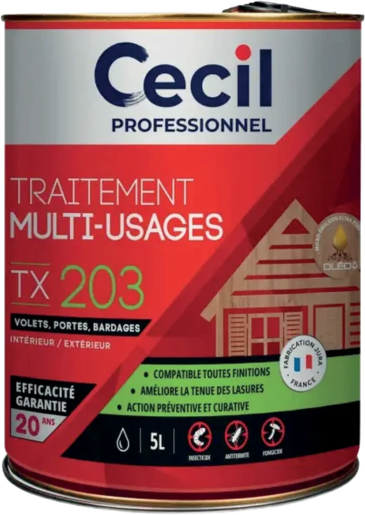 Pot de Traitement Multi-Usages TX 203 Cecil Professionnel, 5 litres